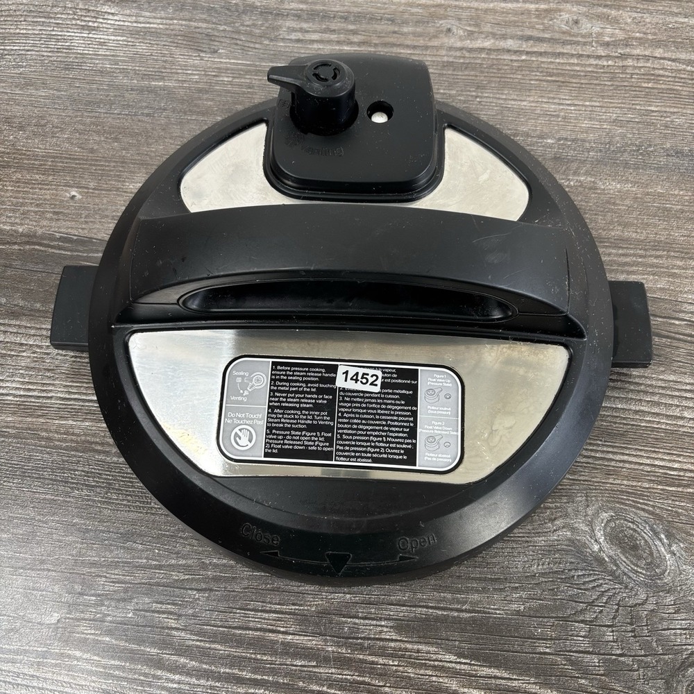 Instant Pot IP-DUO60 V3 6 qt Pressure Cooker Replacement Part Lid With Gasket